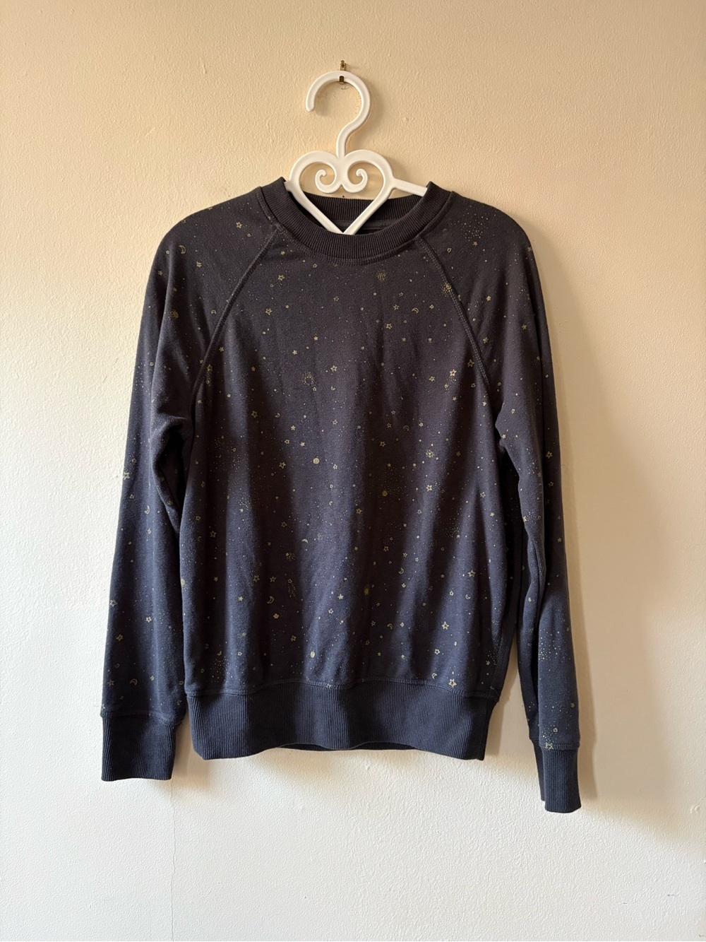 Spiritual Gangster Black Starry Crewneck Sweatshirt - size XS